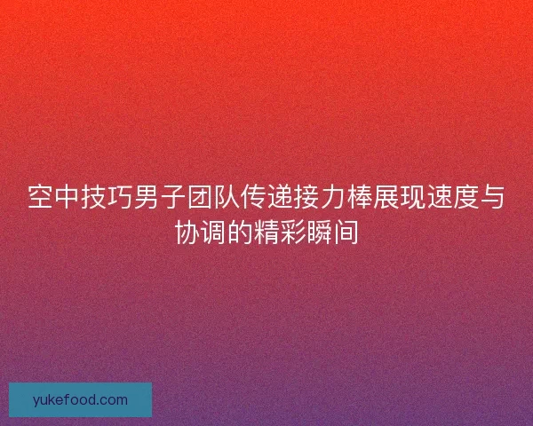 空中技巧男子团队传递接力棒展现速度与协调的精彩瞬间