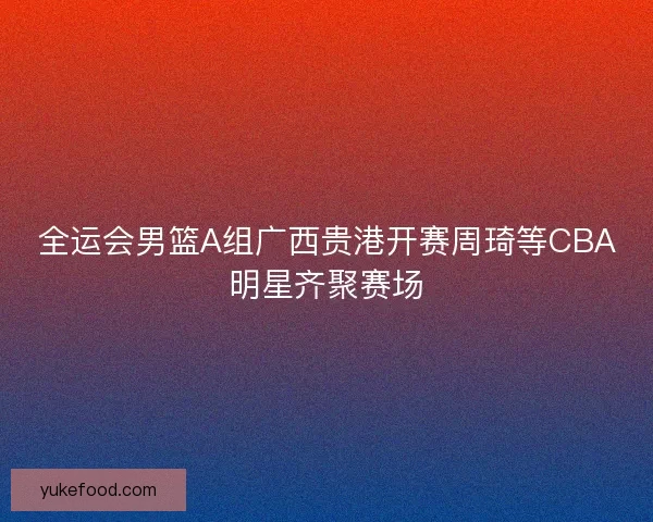 全运会男篮A组广西贵港开赛周琦等CBA明星齐聚赛场