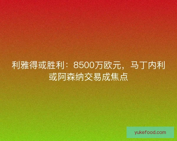 利雅得或胜利:8500万欧元,马丁内利或阿森纳交易成焦点 利雅得或胜利:8500万欧元,马丁内利或阿森纳交易成焦点